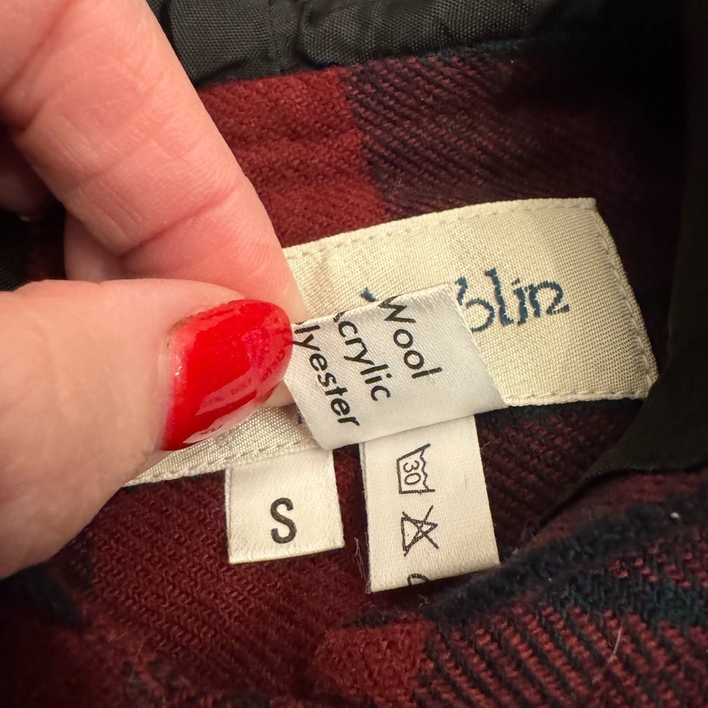 O’Neil of Dublin Wool Blend Girl’s Plaid Hooded Cape Poncho, sz S - Picture 4 of 14